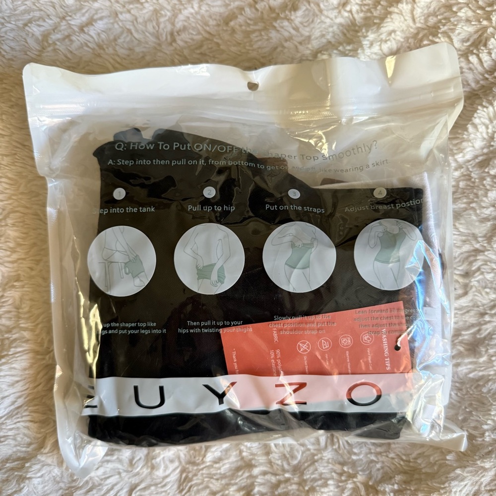Euyzou Tummy  Shapewear Tank Tops Square Neck Compression 3 Pack Women’s Size XL